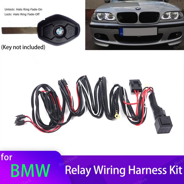 Angel Eyes Ringe LED oder CCFL mit Fade-on Fade-off-Fatures Relais-Kabelbaum-Kit für BMW E46 E36 E38 E39 E90 E91 E60 E61