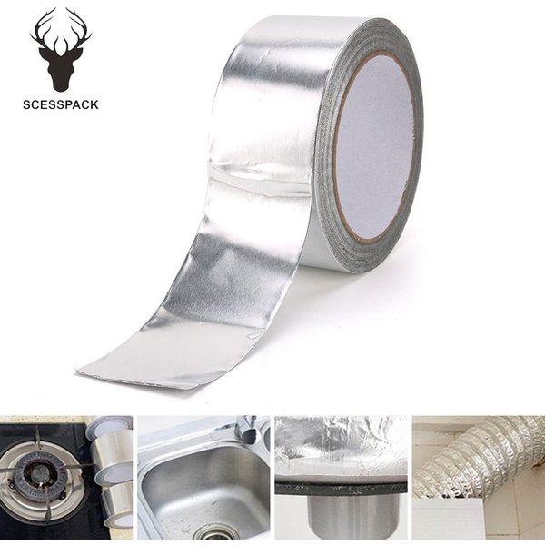 Aluminiumfolie, Hochtemperaturbeständiges Klebeband, Isolierungs-Schutzband, Auslaufsicherer Schutz, Fenster-Auslaufschutzprodukte
