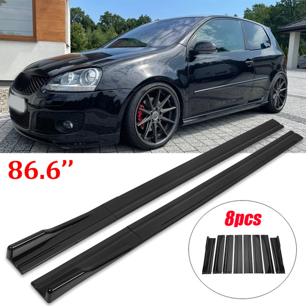 Séparateur de panneau à bascule d'extension de jupes latérales de 2.2M/86.6 pouces, pour VW Volkswagen, accessoires Golf MK6 MK7 MK7.5 GTI R GTD, plastique ABS Gl
