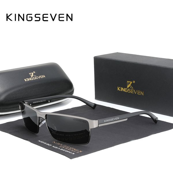 KINGSEVEN NEW Fashion Polarized Sunglasses Men Women Anti-glare Driving Square Eyewear Men's Sun Glasses Male Goggle UV400