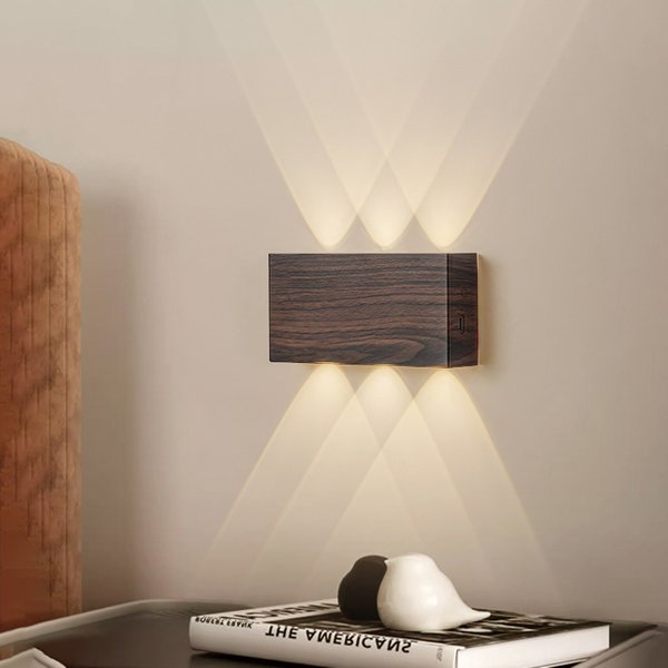 Lampe murale LED à chargement, design minimaliste, 4000mAh, tactile, trois couleurs, câblage gratuit, décoration intérieure, chevet, couloir, chambre à coucher