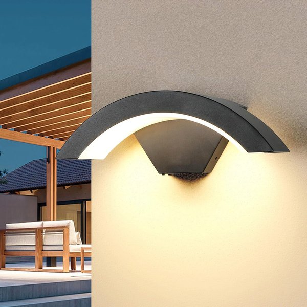24 W LED moderne Außenwandleuchten, warmweiße 3000 K LED-Wandleuchte, Außenwandleuchte für Terrasse, Gärten, Weg