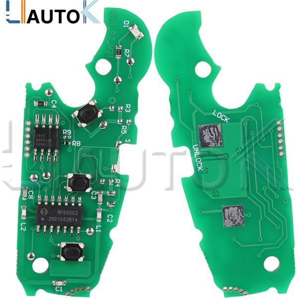 Fernbedienungsschlüssel 8P0 837 220 D für Audi A1 A6L A6 A3 S1 S3 Q3 TT 2005/ 433Mhz ASK ID48 Chip 3 Tasten Klappschlüssel 8P0837220D Ohne Logo