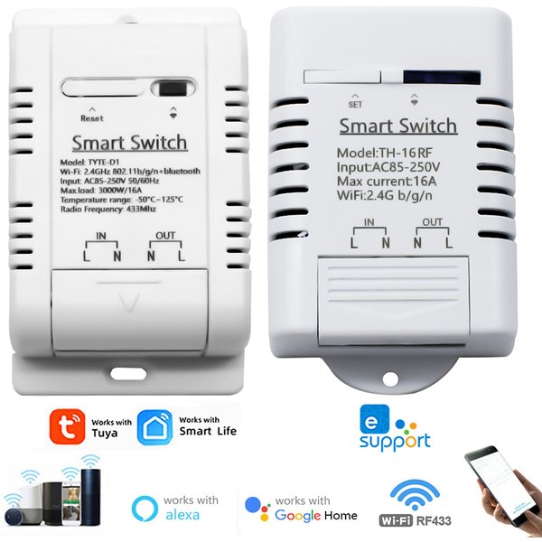 Tuya eWElink Smart Temperature Switch 16A 3000W with Energy Consumption Monitoring Intelligent Thermostat Compatible with Alexa