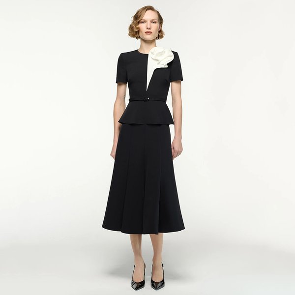 Robe de soirée personnalisée pour invitées de mariage, 2 pièces, manches courtes, robes modernes pour la mère de la mariée, robes de cocktail sirène mi-longues pour femmes