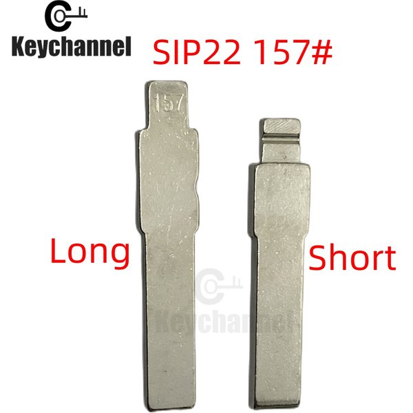 Manche de clé 5/10 pièces SIP22 clé vierge universelle lame de clé de voiture 157 # Clé KD vierge, télécommande de rechange pour KD KEYDIY Xhorse VVDI pour Fiat