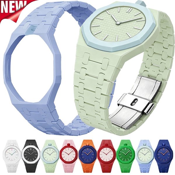 Ceramiczny pasek do zegarka kieszonkowego Swatch X AP Royal Pop, zestaw do modyfikacji na zegarek na rękę, pasek na nadgarstek, bioceramiczna obudowa.