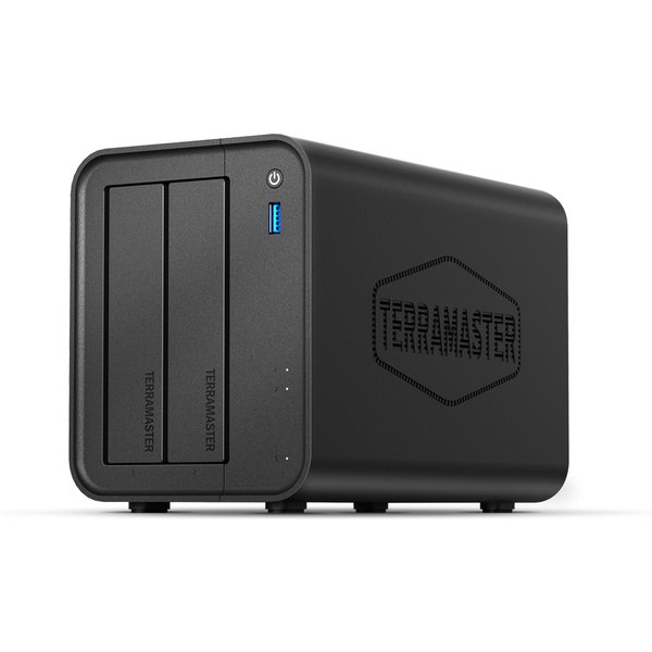 TERRAMASTER F2-425 2-Bay NAS Storage – Intel x86 Quad-Core-CPU, 4 GB RAM, Network Attached Storage (Diskless)