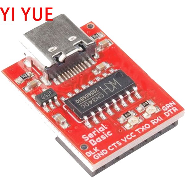 Module CH340C port série USB Type-C vers TTL, mise à niveau, téléchargement du microcontrôleur, ligne de machine à brosse, neuf machines à brosse
