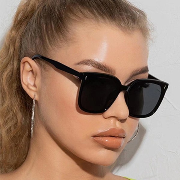 Neue große rahmen sonnenbrille für frauen mode quadratisch auch brille damen brille outdoor sonnenschirm spiegel für männer