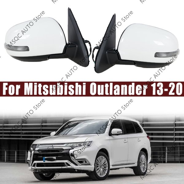 Accessoires de voiture 9Wires pour Mitsubishi Outlander 2013-2020, ensembles de rétroviseurs extérieurs gauche/droite