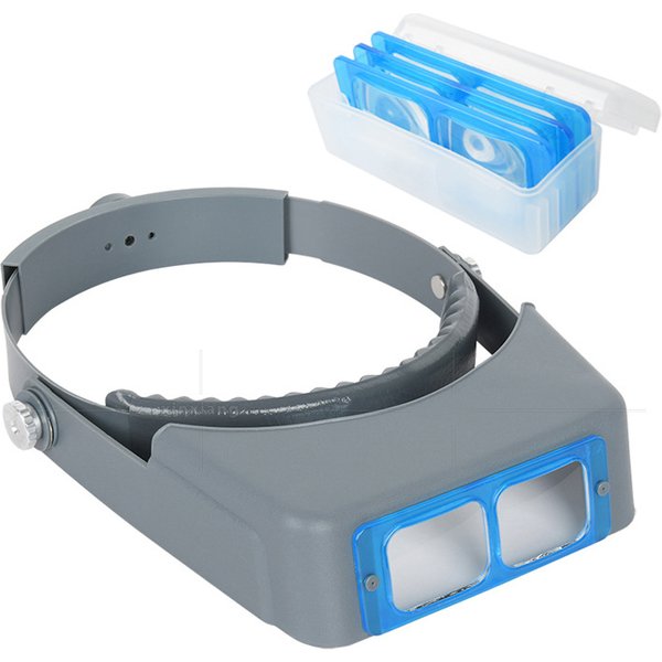 1,5X2X2,5X3,5X Professionelle Kopf Tragen Lupe Optivisor Augenlupe 4 Objektiv Lupe Für Uhr Reparatur Schmuck Machen Schweißen