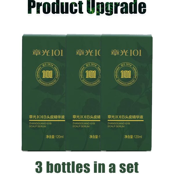 Hair Tonic Zhangguang 101B 101M 120ML*3 Powerful Chinese Medicine Therapy Hair Treatment Essence 100% Original