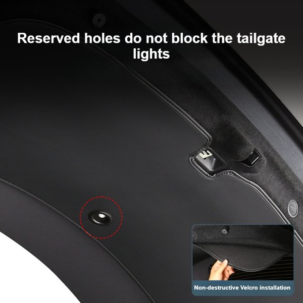 Pour Tesla Modell 3 Highland Modell Y Juniper 2025 Stamm Heckklappe Matte Heckklappe Schutzhülle Leder Pad Innen Trim Auto Accessoire