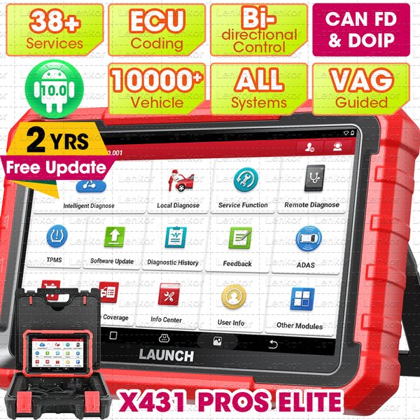 LAUNCH X-431 PROS Elite Auto-Diagnosetools, professionelles OBD 2-Diagnosetool, Auto-Automotive-Tool, Auto-Scanner