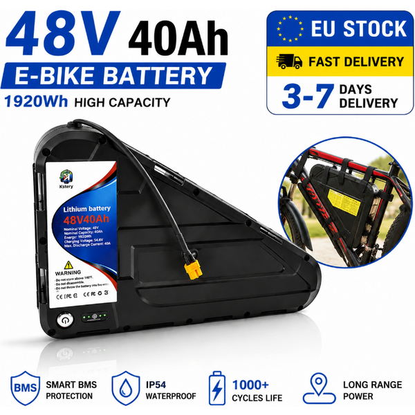 48V 52V Lithium-Akku 20Ah 30Ah 40Ah für E-Bike 500W-3000W Motor Hohe Kapazität Große Reichweite E-Bike-Akkupack Mountainbike MTB Fatbike Ersatzakku EU Polen Lager Schneller Versand