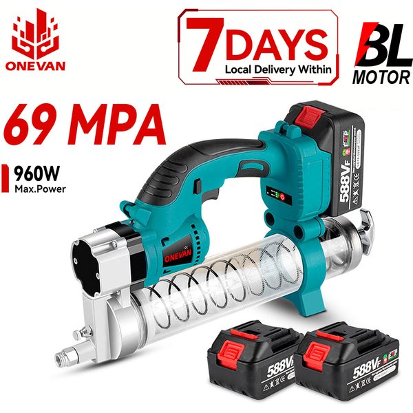 ONEVAN Cordless Bürstenlose Elektrische Fett Maschine Tragbare Handheld Auto Schmieröl Power Tool Für Makita 18V Batterie Pin