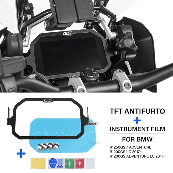Couvercle de cadre de compteur antivol TFT pour BMW, R1250GS, R 1250, GS, Adventure 1200, Runder GS, Adventure LC, R1200 GS, Tingscreen