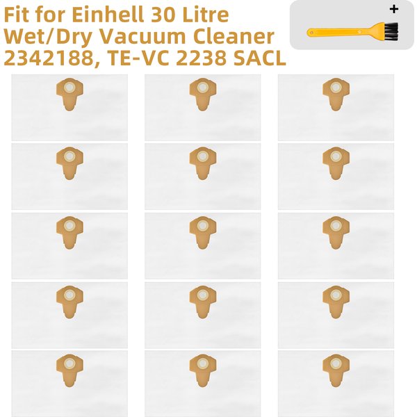Sacs pour aspirateur 30/40 L compatibles avec tous les aspirateurs Einhell I adaptés au sac collecteur de poussière Einhell TE-VC 2340