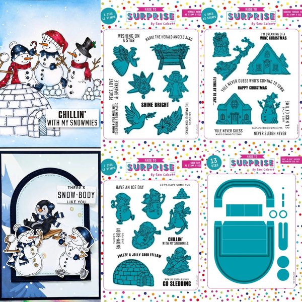 Matrices de découpe en métal Pingouin en Ski, pochoir de décoration pour scrapbooking et journal, gabarit d'embossage, carte de vœux DIY, fait main, nouveauté 2026