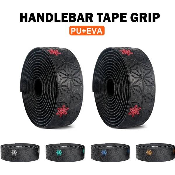 1 paire de guidon de vélo de route souple, bande de barre en liège EVA PU, amortissement professionnel pour cyclisme, enveloppe Anti-Vibration avec prise à 2 barres