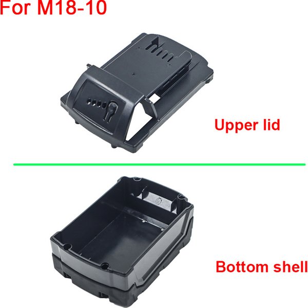 For M18-10 Battery Case Assembly Parts For Milwaukee 18V 48-11-1815 Lithium Battery Upper Cover Back Case Enclosure Accessories
