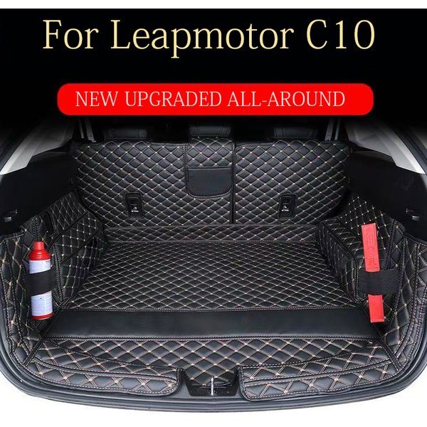 Für Leapmotor C10 2024 2025 Auto Boot Matte Hinten Stamm Liner Fracht Leder Boden Teppich Tablett Schutz Zubehör Matten