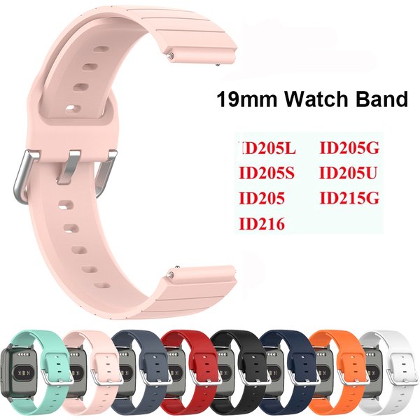 Bracelet de montre intelligente pour ID205L ID205S ID205U ID205G bracelet de remplacement pour montre intelligente SW021 SW023 SW025 bracelet 19mm rose