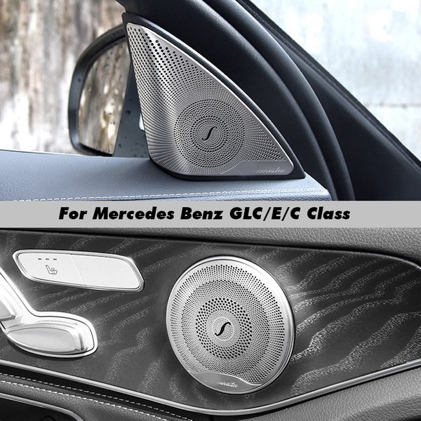 Garniture de couverture de haut-parleur Audio de voiture, garniture de porte, accessoires de voiture, intérieur pour Mercedes Benz classe E/C/GLC W213 W205 X253