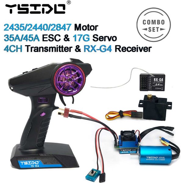 Bürstenloser Combo-Upgrade-Kit Motor ESC Empfänger RC Servo Set für MJX Hyper Go HBX REMO Hobby WLtoy 1/12 1/14 1/16 1/18 Auto