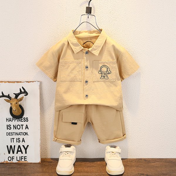 Mode Baby Jungen kurze Hemd Shorts Sets 0-5 Jahre alt Sommer kleine Kinder Mädchen Kleidung Anzüge