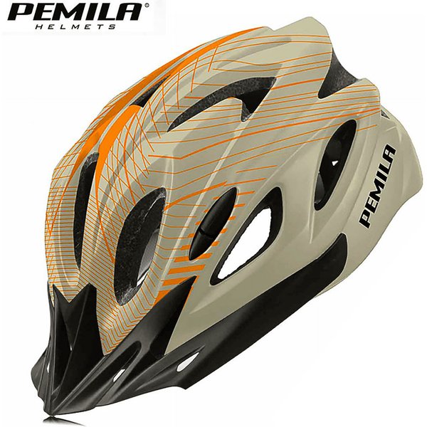 PEMILA-Casque de vélo ultraléger pour homme et femme, casquette de sécurité, équipement de course, visière, nouveau, 2024