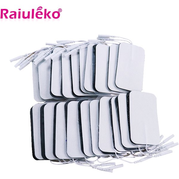 Patch d'électrode Tens réutilisable, 20/50 pièces/9x5cm/2mm, pour masseur numérique d'acupuncture à impulsions/stimulateur musculaire électrique