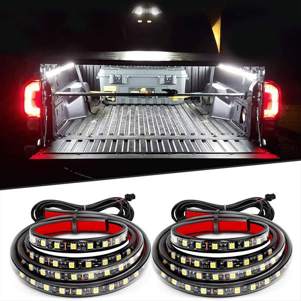 Zestaw wodoodpornych listew LED 12V do łóżka ładunkowego pickupa z przełącznikiem, do SUV-ów, kamperów, łodzi - oświetlenie dekoracyjne