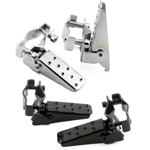 Repose-pieds pliables universels en acier à pince pour moto, rétro, pour vtt, BMX, pédale pliante, pièces de repose-pieds