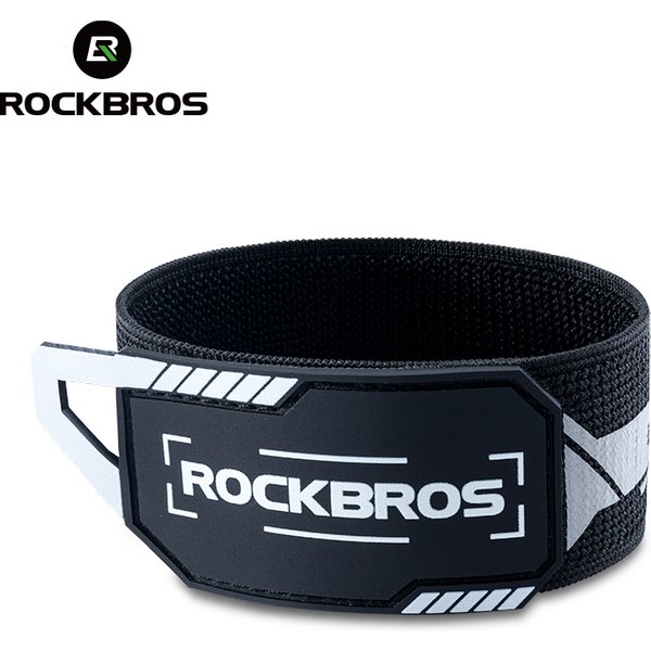 ROCKBROS Cycling Bicycle Pants Clip Reflective Belt Sports Safety Running Bike Safety Pants Band Leg Strap Riding Ankle Support