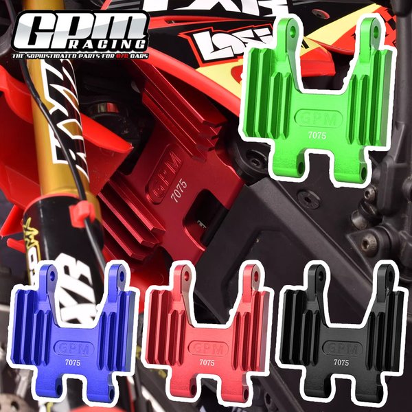 GPM für LOSI 1/4 PROMOTO-MX PROMOTO-SM FXR MOTORRAD RC Auto Upgrade Zubehör Metall Legierung Front Wasserhahn Sitz Unterstützung LOS261010