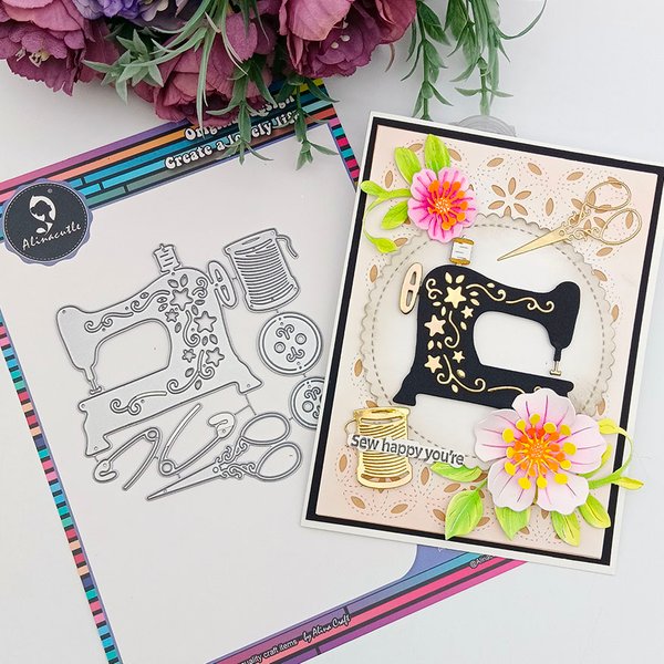 Aluminium Metall Schneidwerk zeuge schneiden geätzte Matrizen Nähen Schere Set Scrap booking Papier Handwerk hand gefertigte Karte Punch Art Messers ch neider
