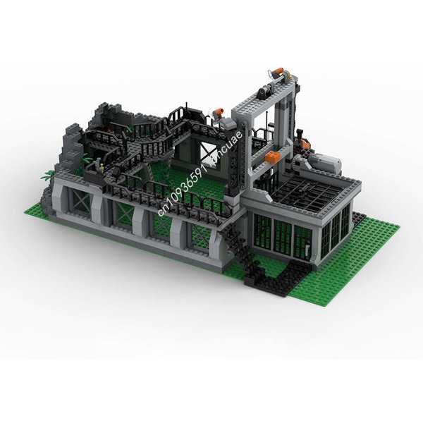 637PCS MOC JurassicS World_Raptors Cage_PF Modulare Modell Bausteine Stacking Bricks Kreative Pädagogisches Spielzeug Kind Geschenk Diy