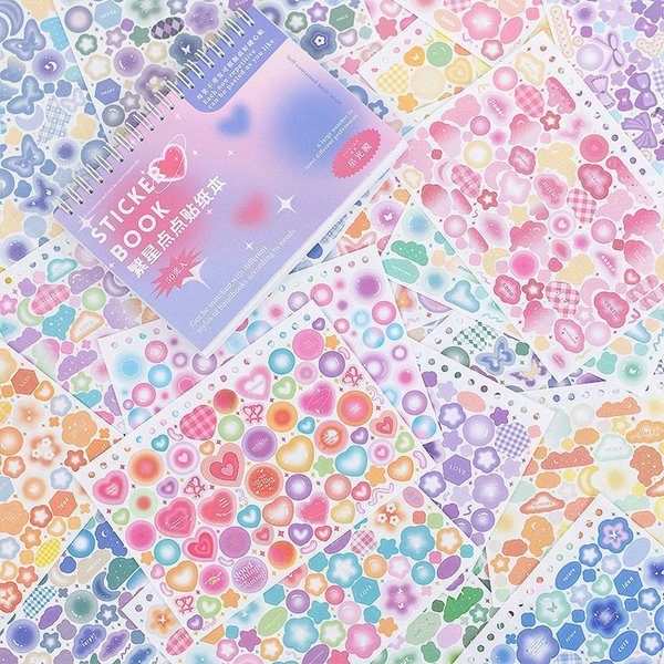 MINKYS Neue Ankunft 50 stücke Ein Satz Kawaii Liebe Herz Schmetterling Dekorative Aufkleber Buch DIY Sammelalbum Aufkleber Konfetti