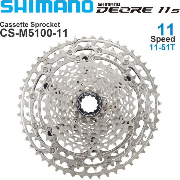 Shimano Deore CS M5100 11 Speed Cassette Sprocke Freewheel for Mountain Bike MTB CS-M5100 11-51T 11S 42T Bicycle 11V