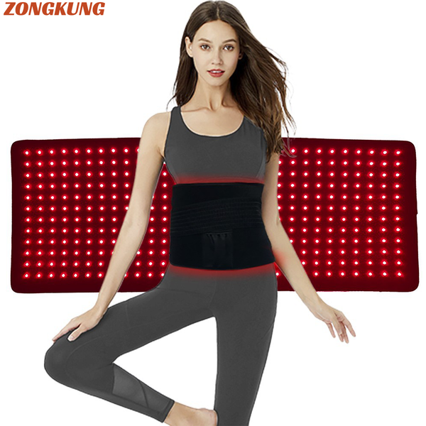 Ceinture de thérapie rouge et infrarouge à 360led, enveloppe portable pour le corps, grand coussin chauffant, appareils de beauté pour le visage et le corps, les muscles des articulations des épaules