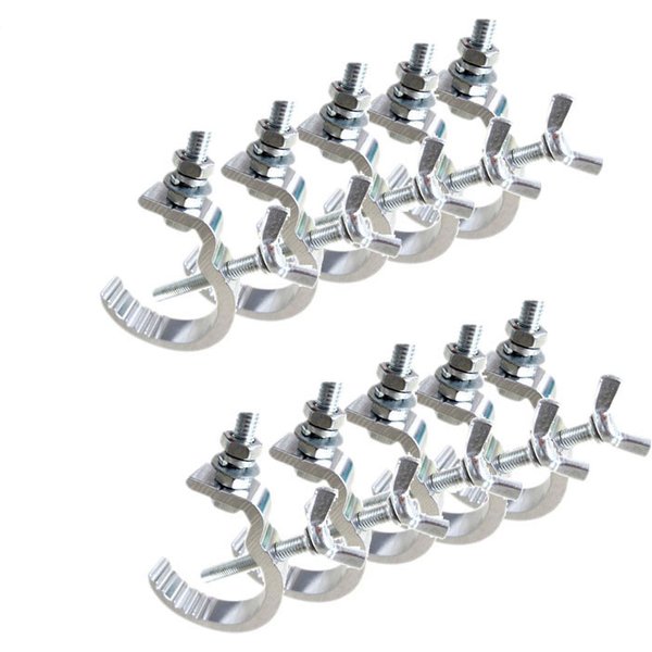 Crochet de lumières en aluminium, 10 pièces/lot, crochets Par LED, équipement de scène professionnel, treillis de lumière de scène, crochet de suspension pour lumière de Club Dj