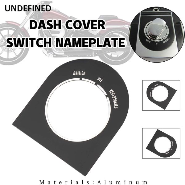 Plaque signalétique de commutateur de couverture de tableau de bord de moto, convient pour Harley Softail, FXST, FLST, 1996-2017 ocia Wide, FXDWG, 1993-2003, 71302-93A