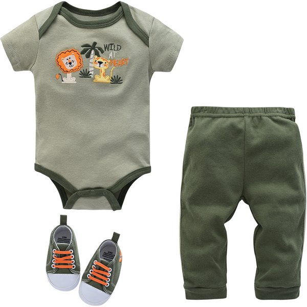 Kavkas nouveau Style bébé garçon vêtements ensemble dinosaure imprimé nouveau-né garçons vêtements coton 0-12 mois