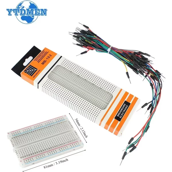 MB-102 Breadboard 400 830 Punkte lötfreies PCB Bread Board Jumper Wire Kabel Prototype Board DIY für Arduino Kit