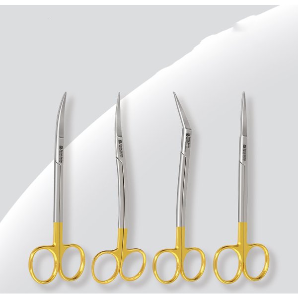 1 Stück Dental-Schere aus Edelstahl, gerade und gebogen, für medizinische und chirurgische Zwecke, ophthalmologische Schere, Pinzette aus Edelstahl