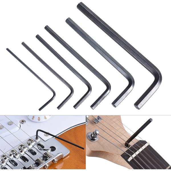 Schraubens chl üssel Gitarren reparatur werkzeuge Gitarren basshals Brücken knopf Trimmer Inbus schlüssel setzt Saiten instrumenten zubehör