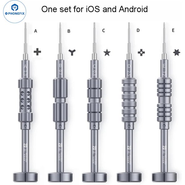 QIANLI-Jeu de tournevis de précision OJ, Tournevis pentalobe croisés Torx pour iPhone Android Outil d'ouverture de téléphone portable