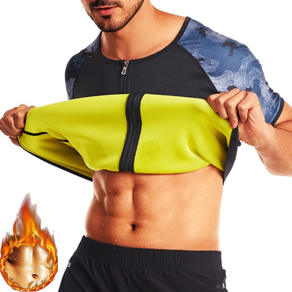 Combinaison de Sauna pour hommes, sous-vêtements amincissants, chemise de perte de poids, brûleur de graisse, débardeur thermique d'entraînement, Fitness